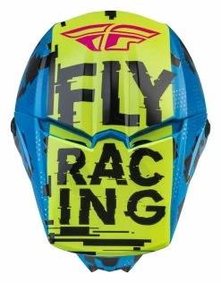 Fly Racing Dirt Fly Racing Youth Kinetic Scan Helmet -Bell Sales Store fly racing youth kinetic scan helmet blue hi viz pink 3