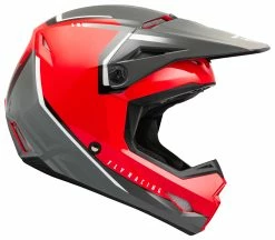 Fly Racing Dirt Fly Racing Youth Kinetic Vision Helmet -Bell Sales Store fly racing youth kinetic vision helmet red grey 1