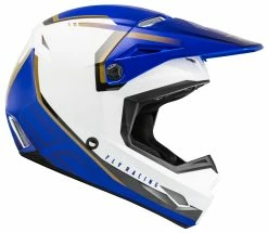 Fly Racing Dirt Fly Racing Youth Kinetic Vision Helmet -Bell Sales Store fly racing youth kinetic vision helmet white blue 1