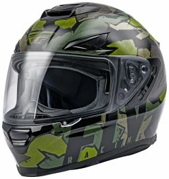 Fly Racing Street Fly Sentinel Ambush Helmet -Bell Sales Store fly sentinel ambush helmet camo green grey 6