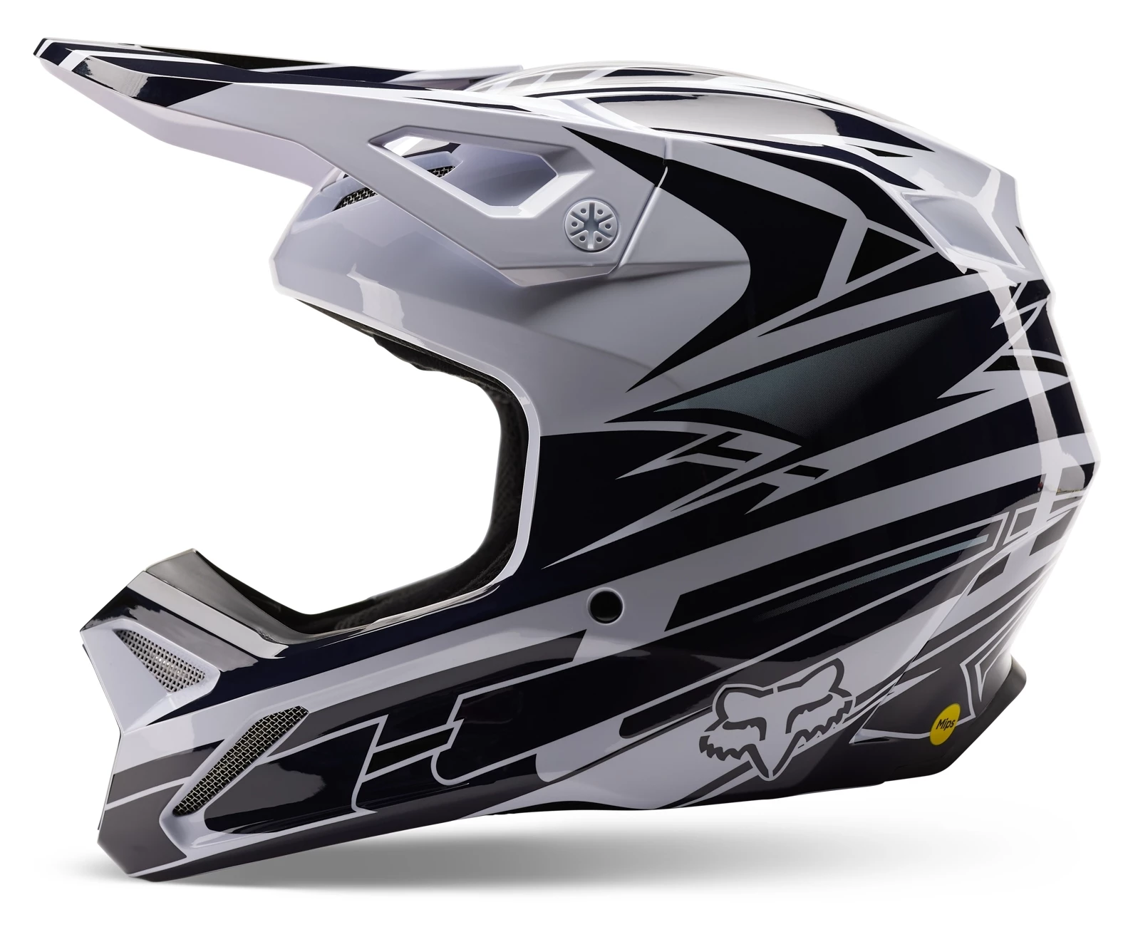Fox Racing V1 Goat Strafer Helmet Navy Blue / MD [Open Box] - Image 10