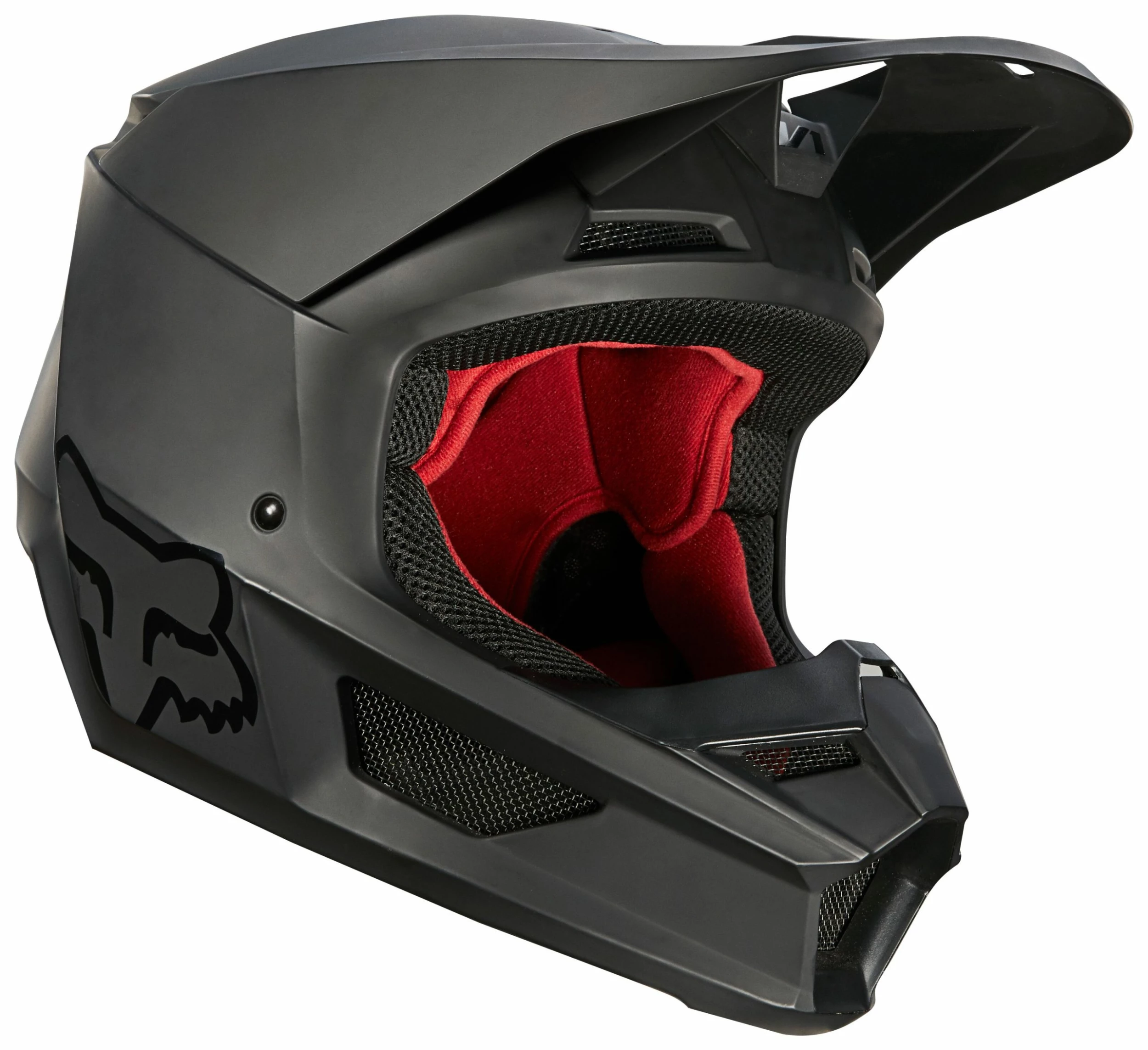 Fox Racing Youth V1 Matte Helmet - Solid 2 Fox Racing Youth V1 Matte Helmet - Solid - Image 2