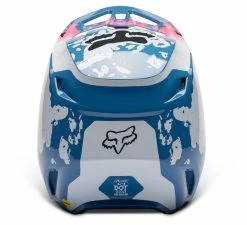 Fox Racing V1 Morphic Helmet 18 Fox Racing V1 Morphic Helmet -Bell Sales Store fox racing v1 morphic helmet blue white pink 3