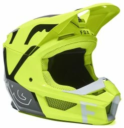 Fox Racing V1 Skew Helmet -Bell Sales Store fox racing v1 skew helmet yellow 2