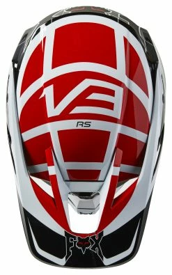 Fox Racing V3 RS Celz Helmet -Bell Sales Store fox racing v3 rs celz helmet red black white 2
