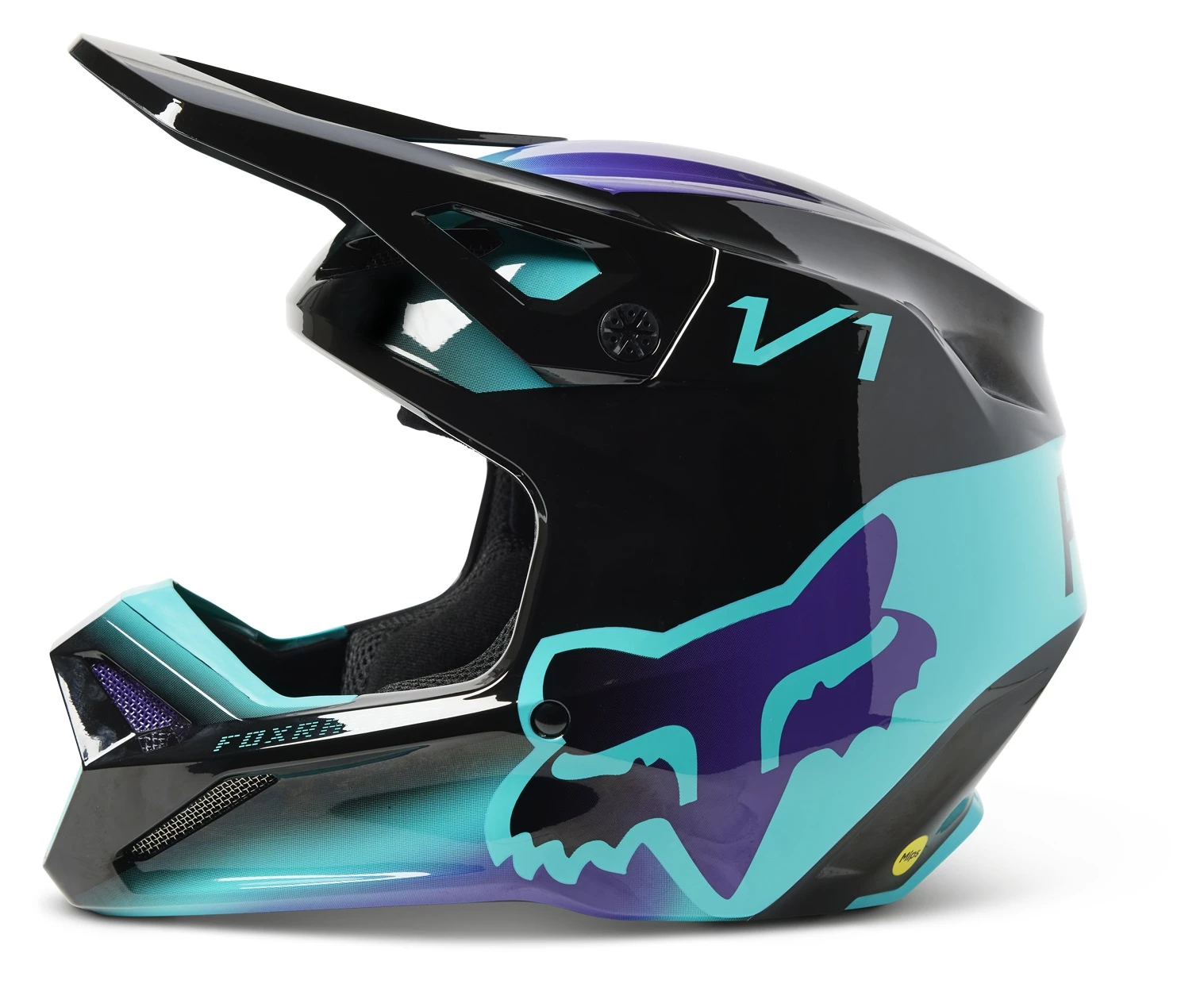Fox Racing Youth V1 Toxsyk Helmet 2 Fox Racing Youth V1 Toxsyk Helmet - Image 2