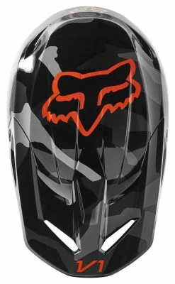 Fox Racing Youth V1 Core BNKR Helmet -Bell Sales Store fox racing yth v1 bnkr helmet dot ece grey 3