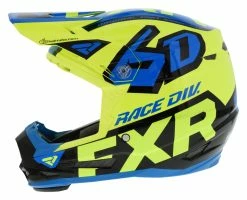 FXR 6D Youth ATR-2 Helmet -Bell Sales Store fxr6 datr2 youth helmet hi viz yellow blue black 1