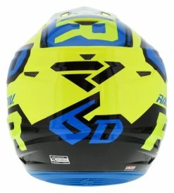 FXR 6D Youth ATR-2 Helmet -Bell Sales Store fxr6 datr2 youth helmet hi viz yellow blue black 2