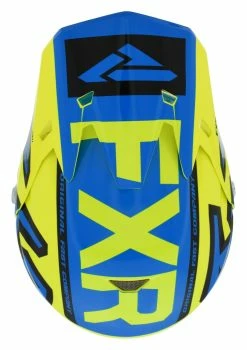 FXR 6D Youth ATR-2 Helmet -Bell Sales Store fxr6 datr2 youth helmet hi viz yellow blue black 4
