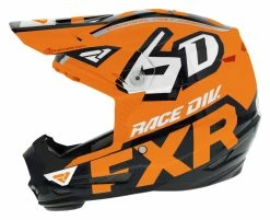FXR 6D Youth ATR-2 Helmet -Bell Sales Store fxr6 datr2 youth helmet orange black silver 1