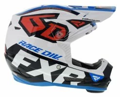 FXR 6D Youth ATR-2 Helmet -Bell Sales Store fxr6 datr2 youth helmet white red blue 3