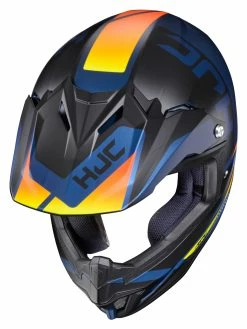 HJC Helmets HJC Youth CL-XY 2 Creed Helmet -Bell Sales Store hjcclxy2 creed youth helmet black blue orange 2