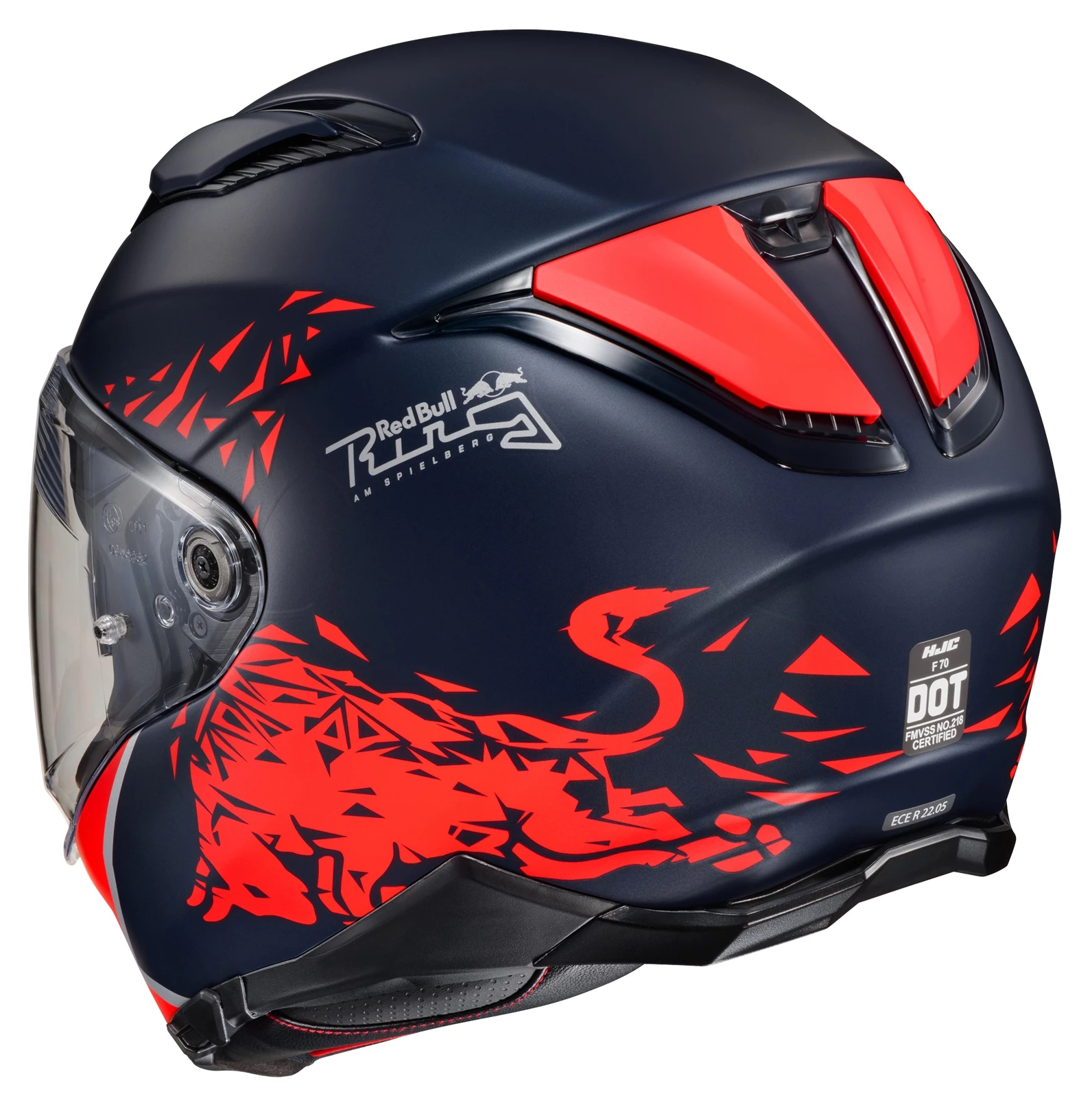 HJC Helmets HJC F70 Red Bull Spielberg Helmet 3 HJC Helmets HJC F70 Red Bull Spielberg Helmet - Image 3