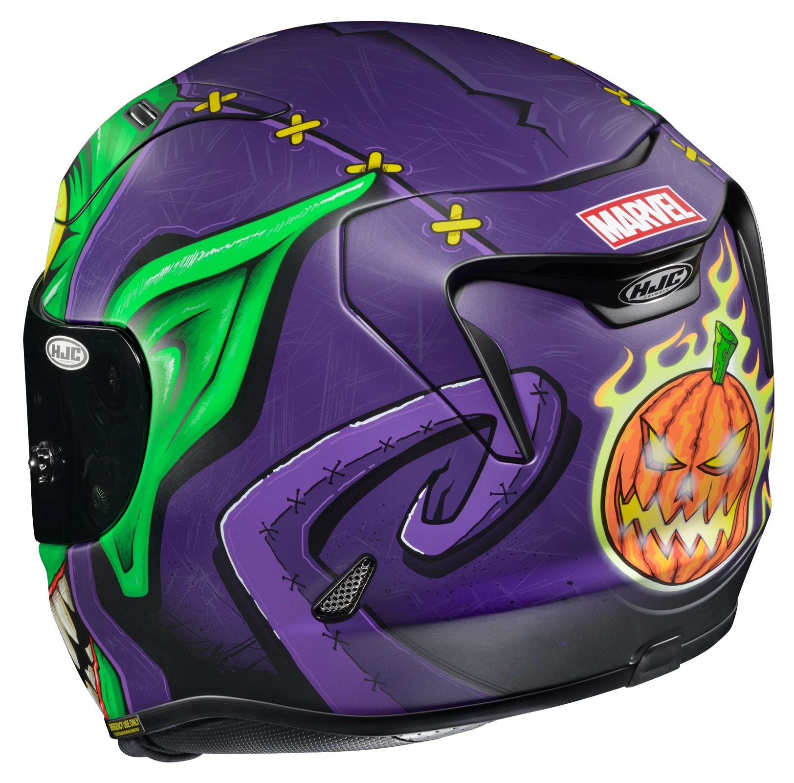 HJC Helmets HJC RPHA 11 Pro Green Goblin Helmet 4 HJC Helmets HJC RPHA 11 Pro Green Goblin Helmet - Image 4