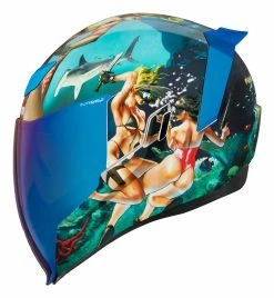 Icon Airflite Pleasuredome 4 Helmet -Bell Sales Store icon airflite pleasuredome4 helmet blue 2