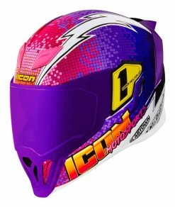 Icon Airflite Quarterflash Helmet Purple / MD [Open Box]