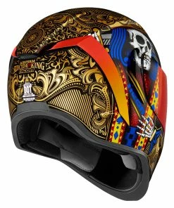 Icon Airform Suicide King Helmet -Bell Sales Store icon airform suicide king helmet gold 2