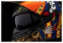 Icon Airform Suicide King Helmet -Bell Sales Store icon airform suicide king helmet gold 3