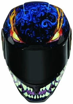 Icon Airframe Pro Soul Food Helmet -Bell Sales Store icon airframe pro soul food helmet blue 3