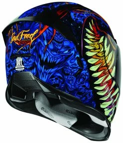 Icon Airframe Pro Soul Food Helmet -Bell Sales Store icon airframe pro soul food helmet blue 4