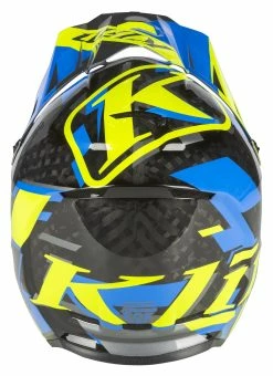 Klim F3 Carbon Raid Helmet -Bell Sales Store klim f3 carbon raid helmet blue hi viz yellow 4