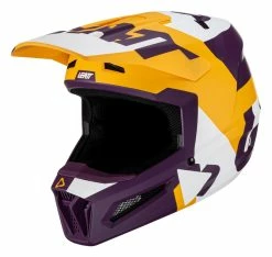 Leatt Moto 2.5 Helmet 55 Leatt Moto 2.5 Helmet -Bell Sales Store leatt moto25 helmet purple yellow