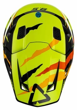 Leatt Moto 8.5 Composite V23 Helmet Kit -Bell Sales Store leatt moto85 composite v23 helmet kit citrus tiger 5