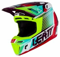 Leatt Moto 8.5 Composite V23 Helmet Kit -Bell Sales Store leatt moto85 composite v23 helmet kit neon 1