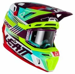 Leatt Moto 8.5 Composite V23 Helmet Kit -Bell Sales Store leatt moto85 composite v23 helmet kit neon