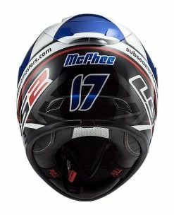 LS2 Helmets LS2 Arrow EVO McPhee Helmet -Bell Sales Store ls2 arrow evo mc phee helmet blue white black 3
