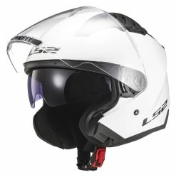 LS2 Helmets LS2 Copter Helmet - Solid -Bell Sales Store ls2 copter helmet solid white 1