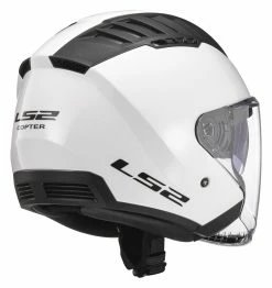 LS2 Helmets LS2 Copter Helmet - Solid -Bell Sales Store ls2 copter helmet solid white 4
