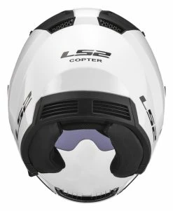 LS2 Helmets LS2 Copter Helmet - Solid -Bell Sales Store ls2 copter helmet solid white 6