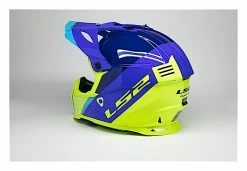 LS2 Helmets LS2 Youth Gate Launch Helmet -Bell Sales Store ls2 helmets launch gate blue hi viz yellow 1