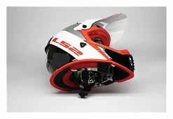 LS2 Helmets LS2 Youth Gate Launch Helmet -Bell Sales Store ls2 helmets launch gate red white black 3