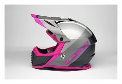 LS2 Helmets LS2 Youth Gate Launch Helmet -Bell Sales Store ls2 helmets launch gate silver grey pink