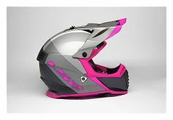 LS2 Helmets LS2 Youth Gate Launch Helmet -Bell Sales Store ls2 helmets launch gate silver grey pink 4