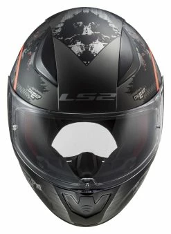LS2 Helmets LS2 Rapid Circle Helmet -Bell Sales Store ls2 rapid circle helmet matte titanium orange 2