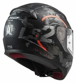 LS2 Helmets LS2 Rapid Circle Helmet -Bell Sales Store ls2 rapid circle helmet matte titanium orange 3