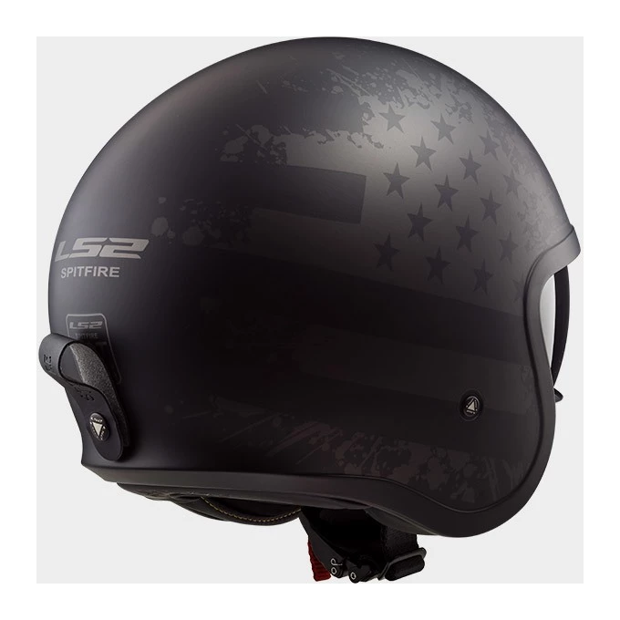 LS2 Helmets LS2 Spitfire Black Flag Helmet 2 LS2 Helmets LS2 Spitfire Black Flag Helmet - Image 2