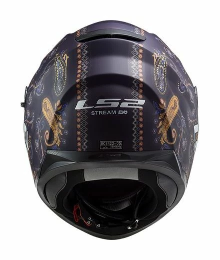 LS2 Helmets LS2 Stream Paisley Helmet 5 LS2 Helmets LS2 Stream Paisley Helmet - Image 5