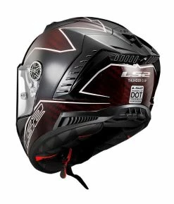 LS2 Helmets LS2 Thunder Carbon Lightning Helmet -Bell Sales Store ls2 thunder carbon lightning helmet red grey black 2