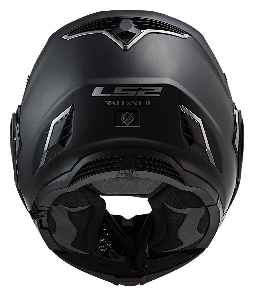 LS2 Helmets LS2 Valiant II Blackout Helmet 6 LS2 Helmets LS2 Valiant II Blackout Helmet - Image 6