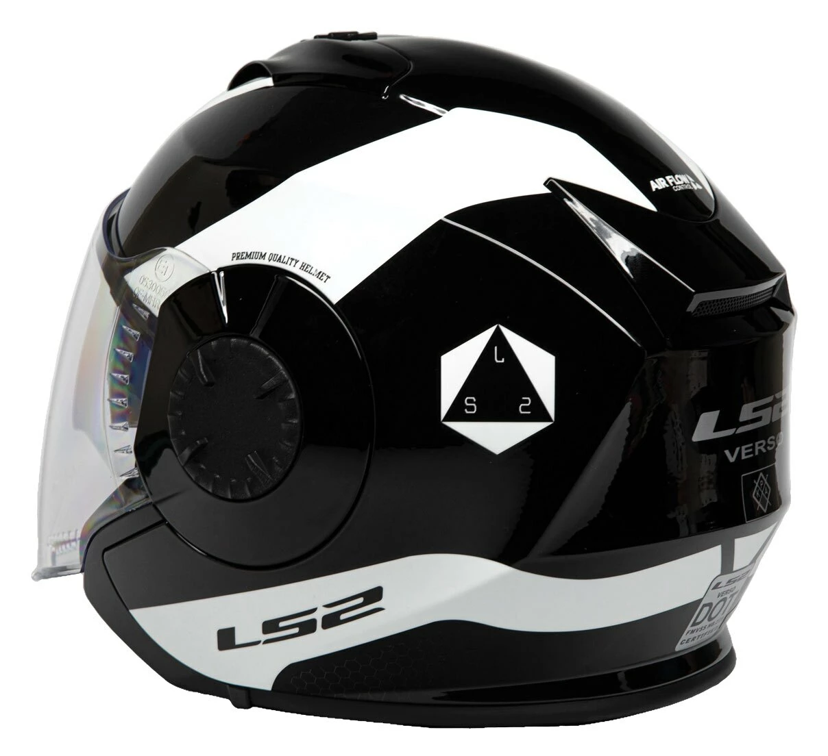 LS2 Helmets LS2 Verso Rave Glow In The Dark Helmet 3 LS2 Helmets LS2 Verso Rave Glow In The Dark Helmet - Image 3