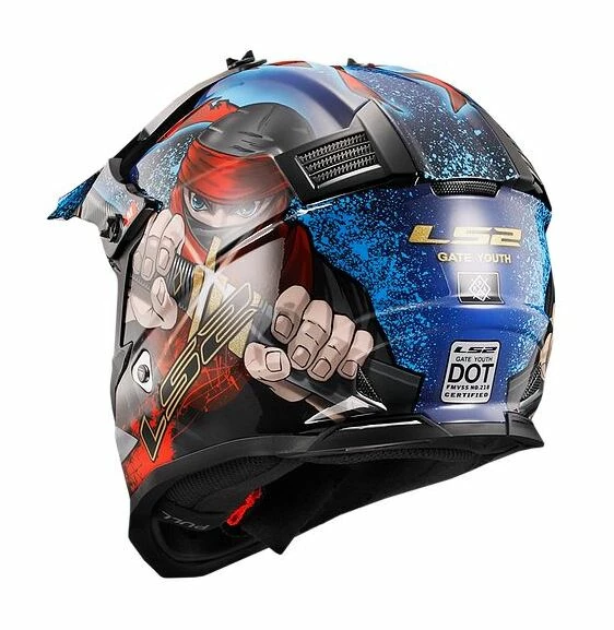 LS2 Helmets LS2 Youth Gate Ninja Helmet 3 LS2 Helmets LS2 Youth Gate Ninja Helmet - Image 3