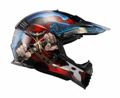 LS2 Helmets LS2 Youth Gate Ninja Helmet 7 LS2 Helmets LS2 Youth Gate Ninja Helmet -Bell Sales Store ls2 youth gate ninja helmet matte fluo orange blue 3