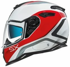 Nexx Helmets Nexx SX100 Popup Helmet -Bell Sales Store nexx helmets sx100 popup white red 1