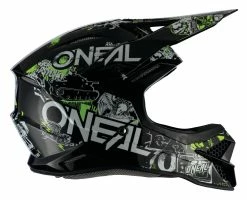 O'Neal 3 Series Attack Helmet Black/Neon Yellow / LG [Open Box] -Bell Sales Store o neal3 series attack helmet black neon yellow lg open box black neon yellow 3