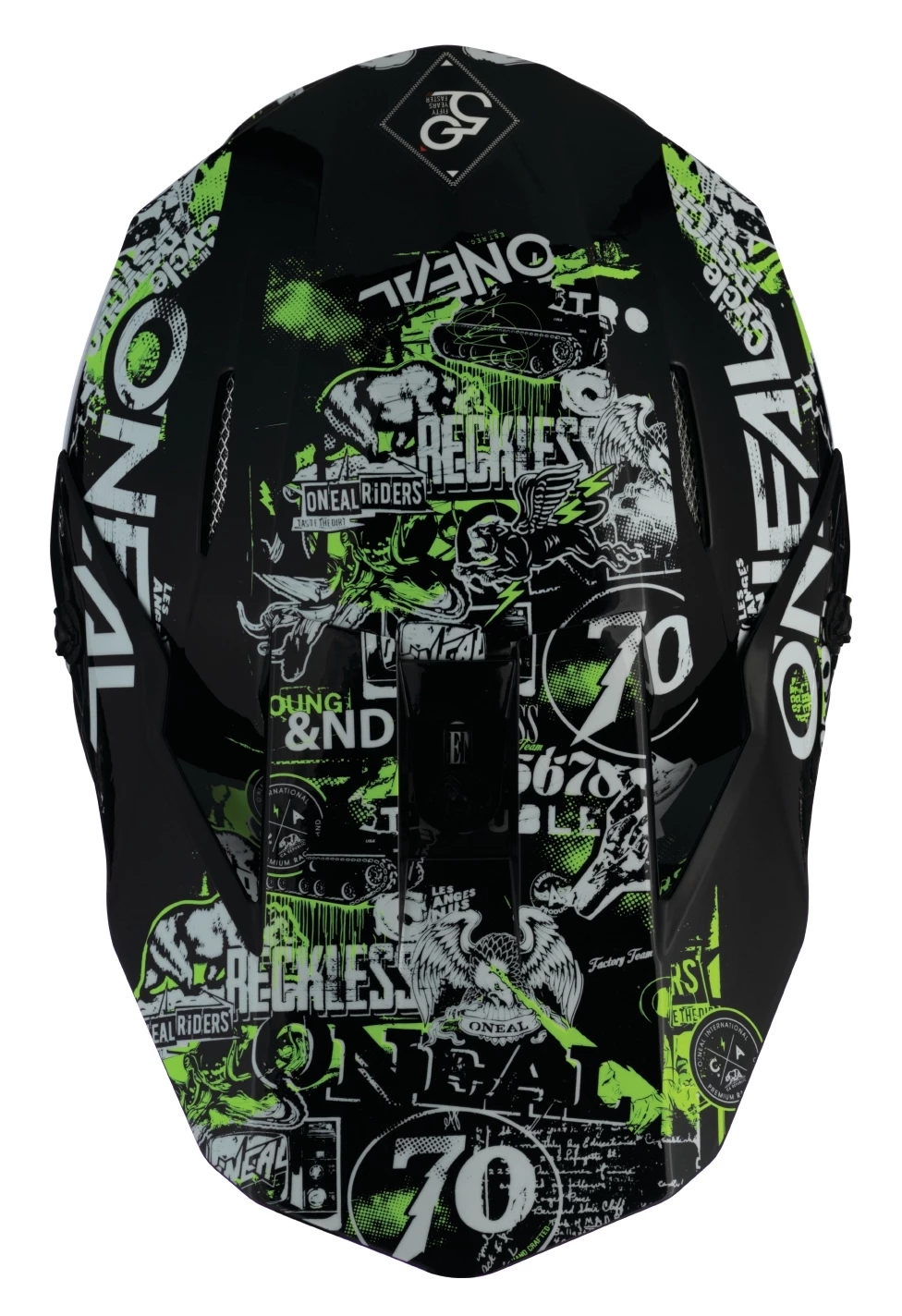 O'Neal 3 Series Attack Helmet Black/Neon Yellow / LG [Open Box] - Image 7